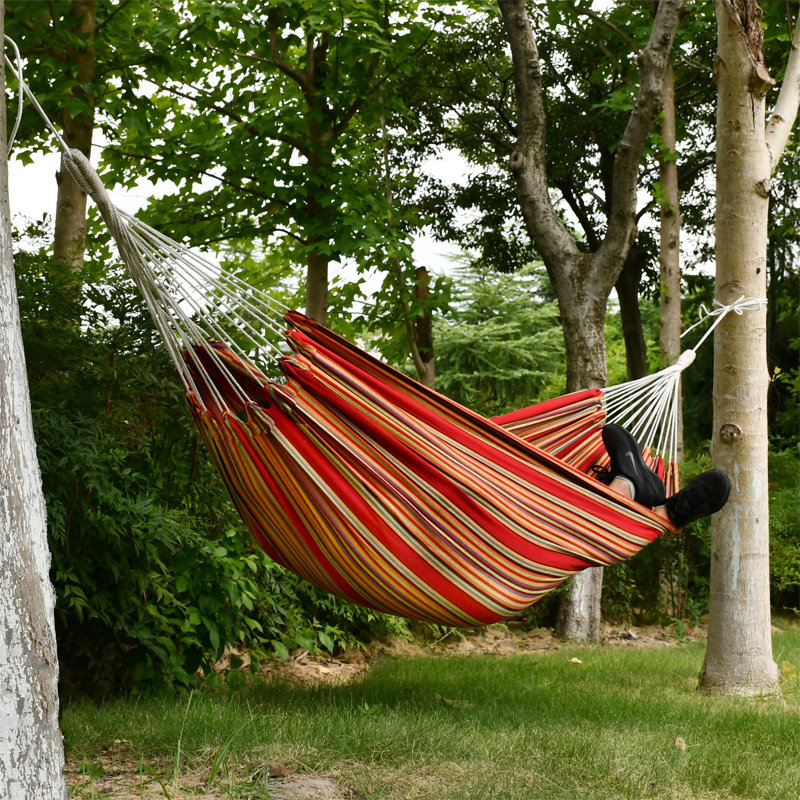 Hamac de camping double Perkoff, Rayures rouges