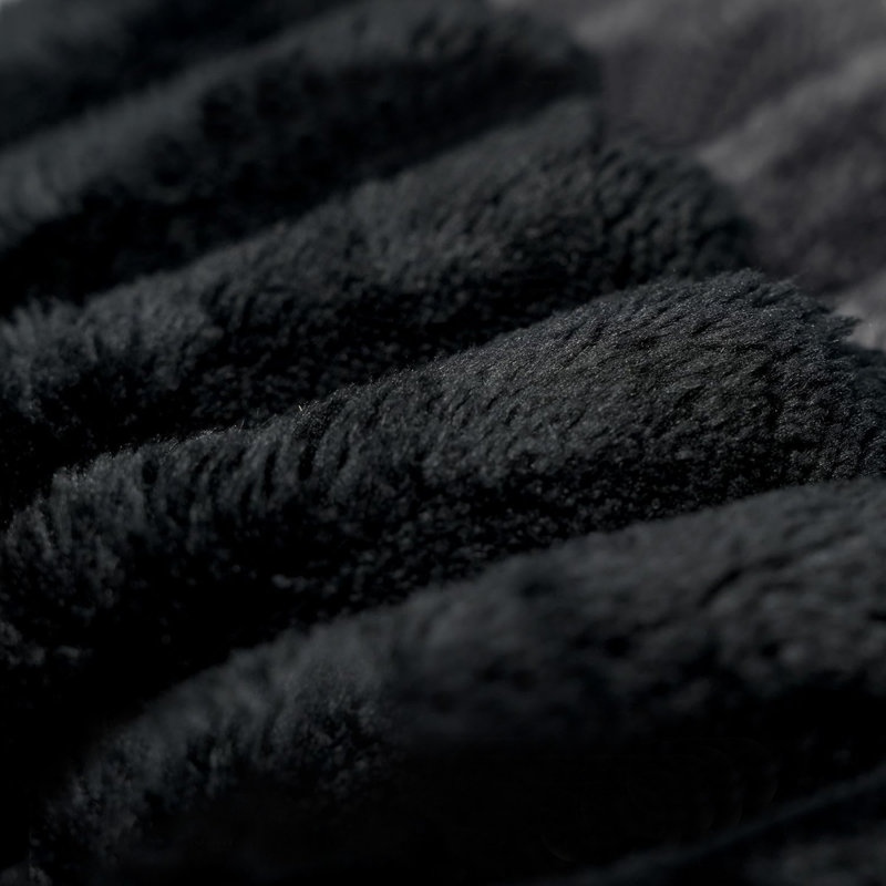 Canapé-lit 66,9 po, fauteuil convertible avec coussin, Velours côtelé noir