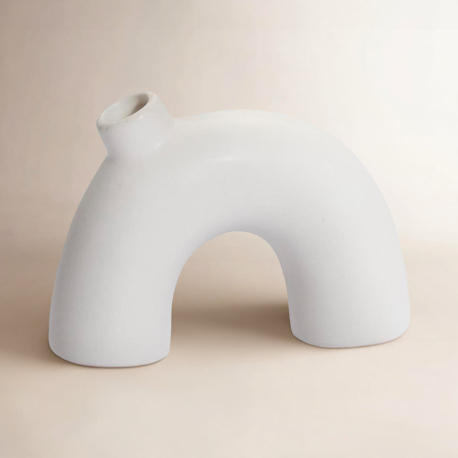 Hedy Handmade Ceramic Table Vase, 4.50" H x 5.75" W x 1.75" D