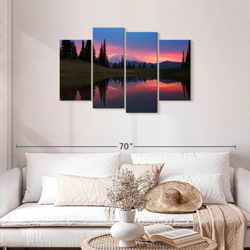 Romantic Mount Rainier Sunset