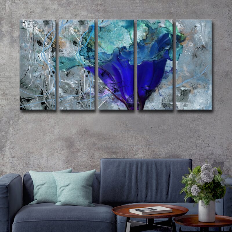 Wade Logan® Painted Petals LX On Canvas 5 Pieces by Tristan Scott ...