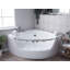 Clouser 1500mm x 201mm Corner Whirlpool Acrylic Bathtub with Tap