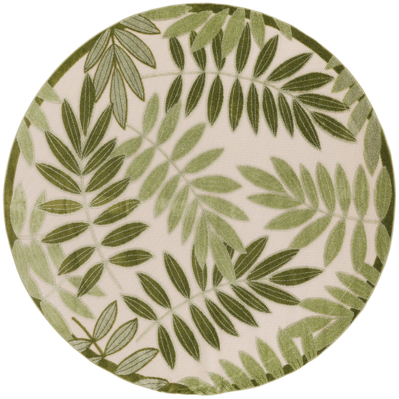 Tapis d'intérieur / extérieur Nivia, Rond 7 pi 10 po