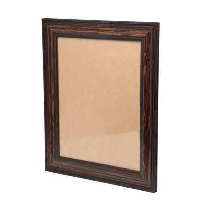 Cadre photo simple en bois véritable vieilli