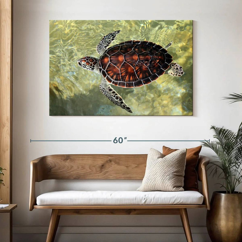Brampt Cayman Turtle, 32" H x 48" W