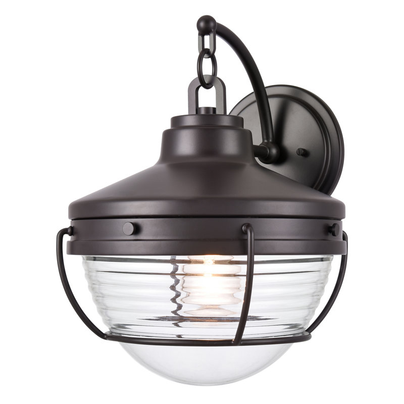 Eastport 14'' High 1-Light Outdoor Sconce - Oil Rubbed Bronze, 14" H x 11" W x 12" D, Bronze