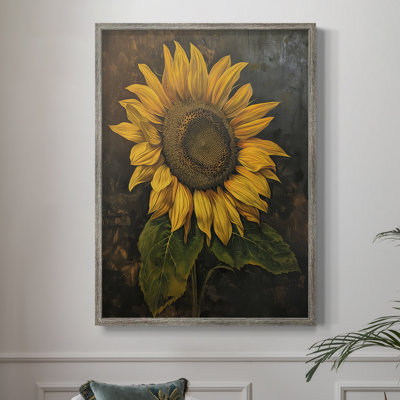 Reproduction encadrée FLORAL Series CDXCV - bois massif