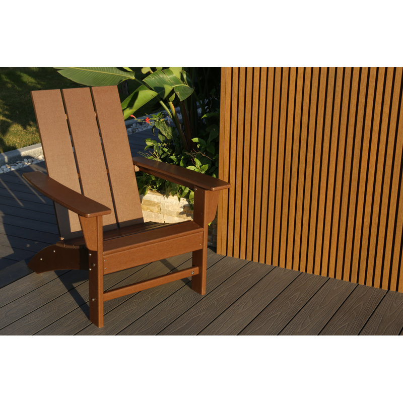 Flat Top Adirondack Chair in Teak, Teak