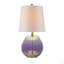 Lampe de table en verre irisé