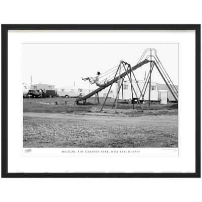 Maldon, The Caravan Park, Mill Beach C1955 by Francis Frith - Single Picture Frame Print