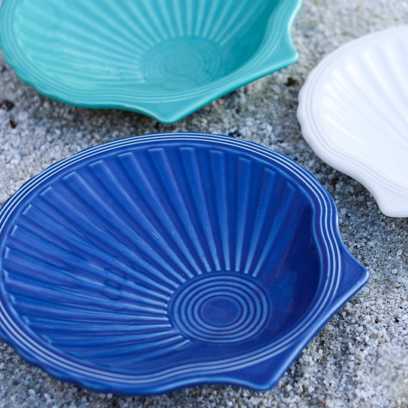 Fiesta Shell Shaped Plate 8 1/4 Inch, Lapis