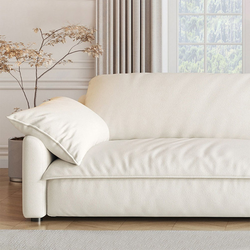 Coussin modulaire blanc en polyester, 3, Blanc, H 33,86 po x l 90,55 po x P 36,22 po