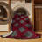Machine Washable Checkered Red Area Rug-418448614