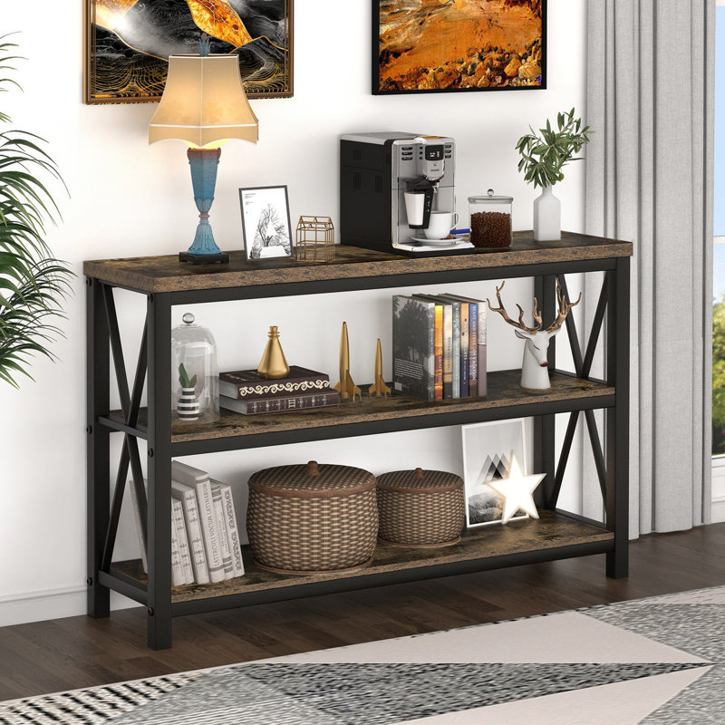Aust 47.24'' Console Table, Rustic Brown