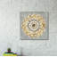«Mandala Delight II Yellow Grey» par Danhui Nai, art mural sur toile-1690890699
