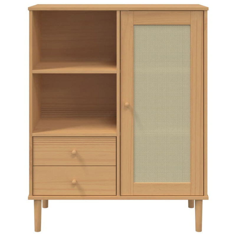 Bonita Accent Cabinet, Brown, white and pink