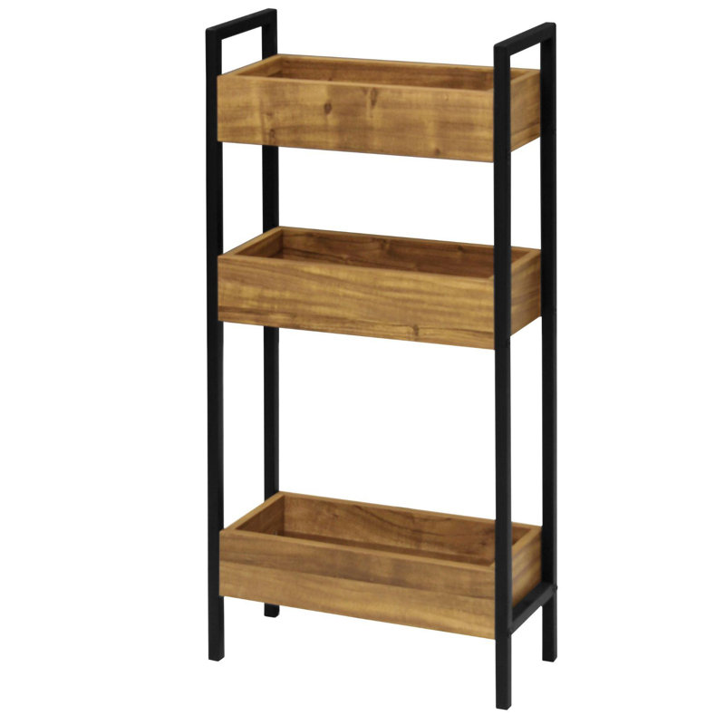 Antioco 3 Shelf Freestanding Bathroom Storage