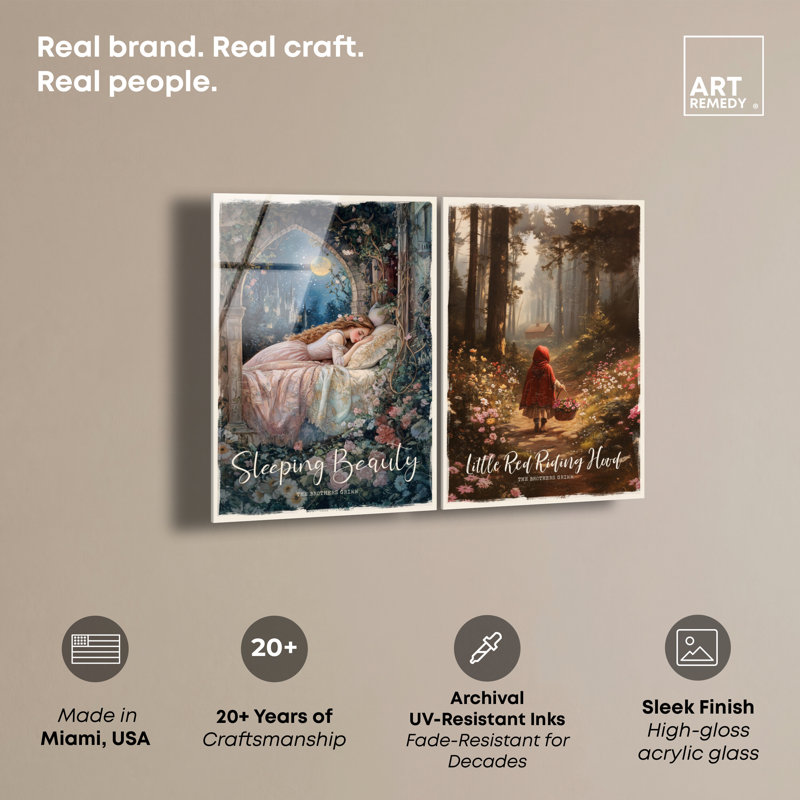 «Enchanted Fairytale Set Landscape» par Art Remedy, H 30 po x l 20 po, Ne s’applique pas