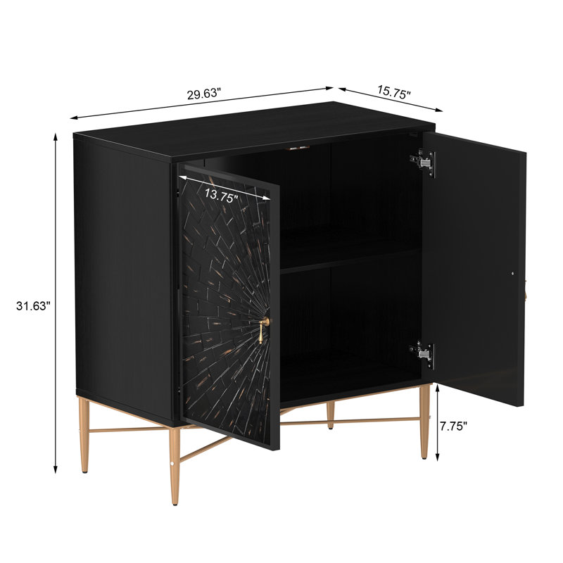 Lometa Accent Cabinet, Black