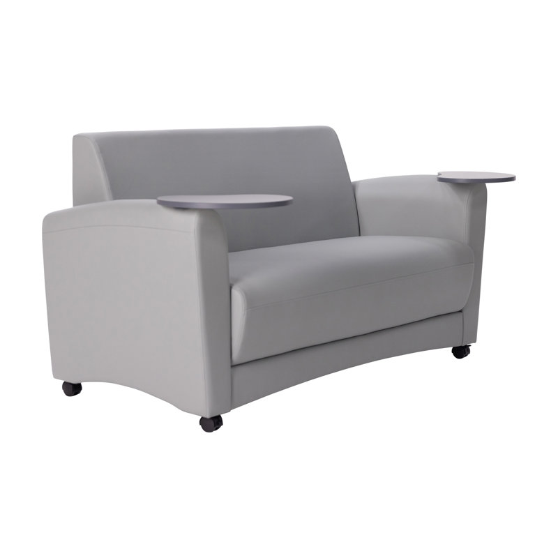 Canapé rembourré avec tablette Pro Series, Gris / Strandz cosmique