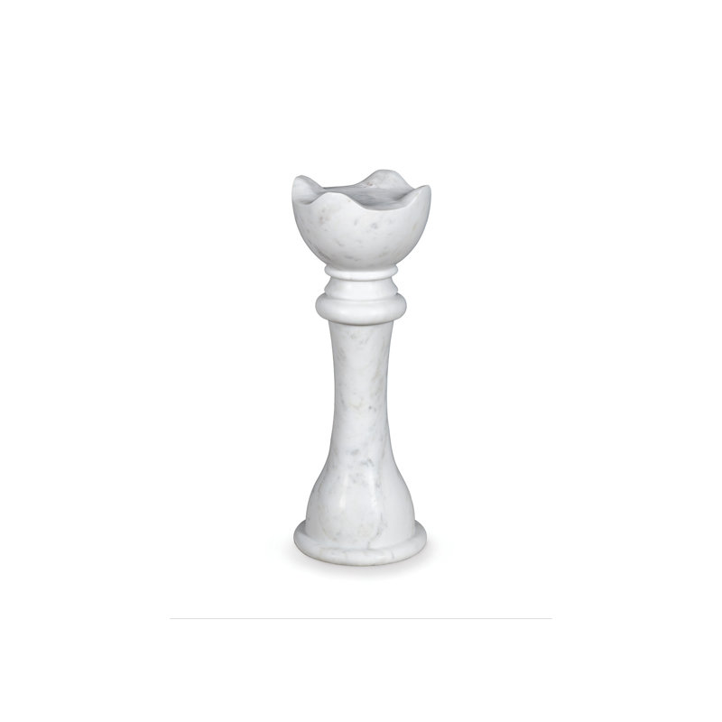 Table de bout d'échecs faite à la main Maitland-Smith L 8 po Maitland Smith, Blanc