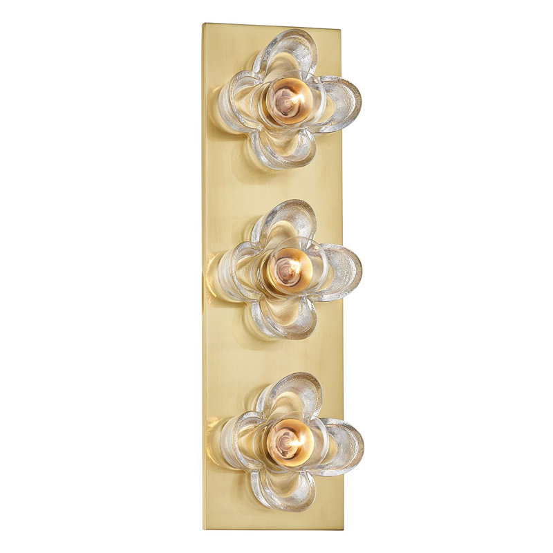 Shea 3 Light Bath and Vanity, Aged Brass