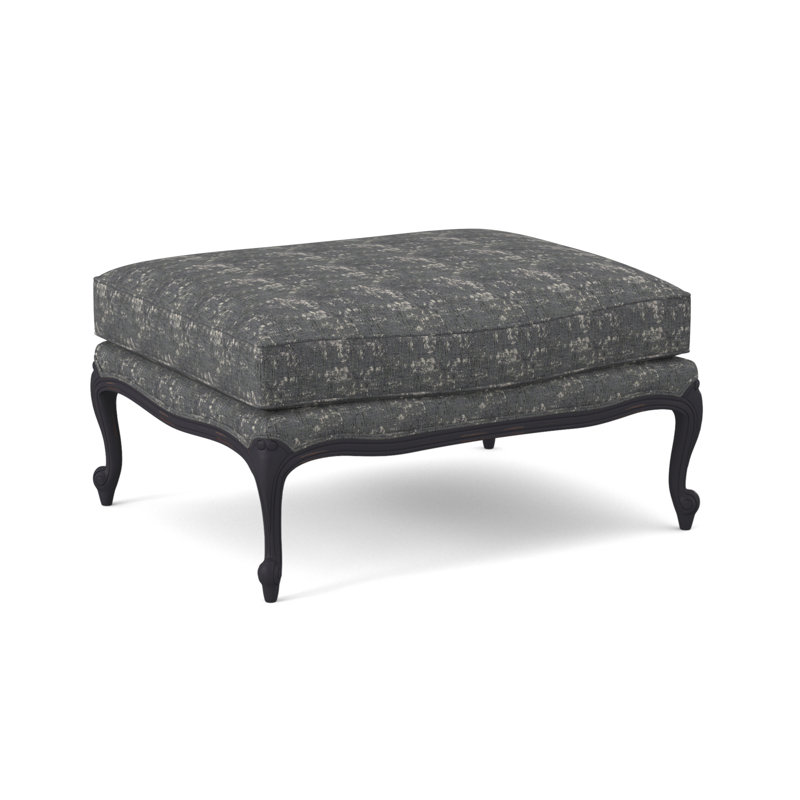 St. Helena Ottoman, Vintage Ebony, Maya Cyan