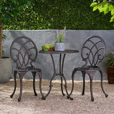 Charleston 3Pc Cast Bistro Set