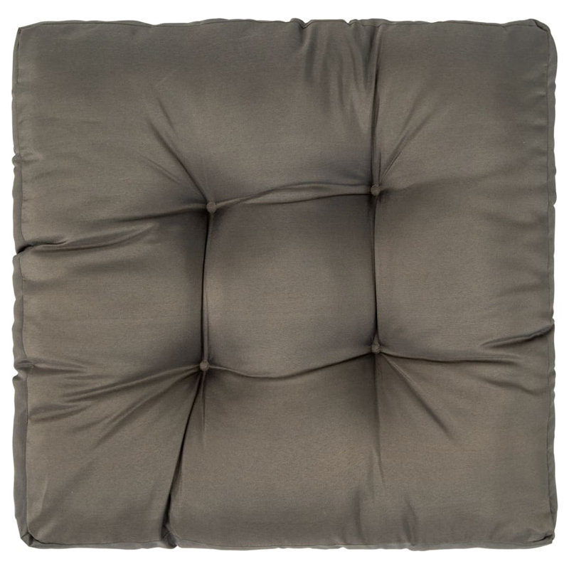 Fardeen Outdoor Seat Cushion, Gray, 22.8" L x 22.8" W x 4" D