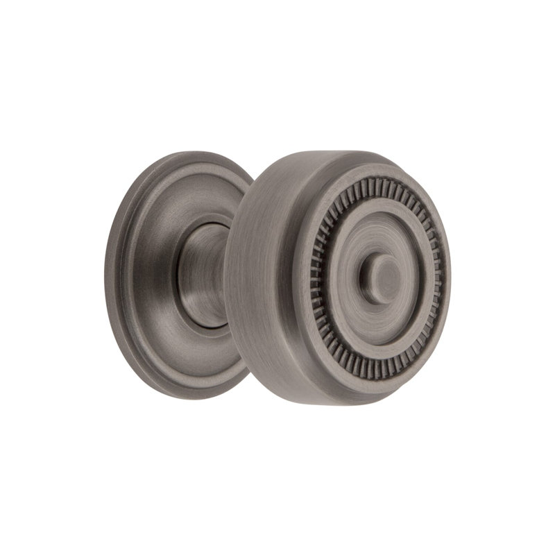 Soleil Cabinet Knob, Antique Pewter