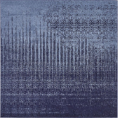 Tapis saphir géométrique Desdemona