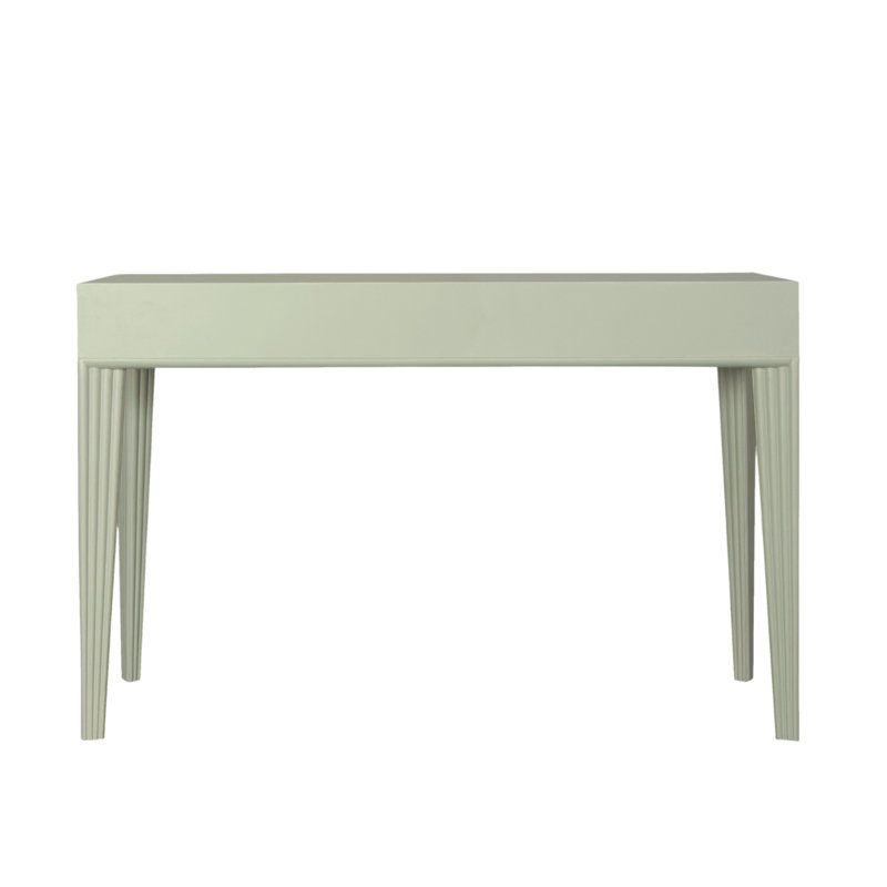 Barcelona Solid Wood Writing Desk, Celery Green
