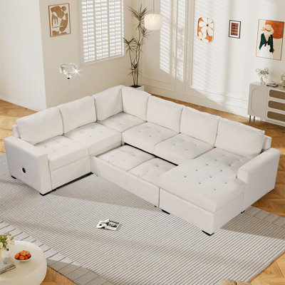Imoni Upholstered U-Shaped Sectional Right Hand Facing