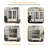Minimalist Buffet Cabinet With Double Glass Doors And 1 Drawer, Modern Wooden Storage Sideboard Cupboard For Living Room, Dining Room, Hallway-926127841