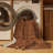 Machine Washable Solid Brown Area Rug-1867581640