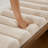 Upholstered Solid Wood Bench, Column Upholstered Bench 45.75'' Wide-1122202261-1122202256