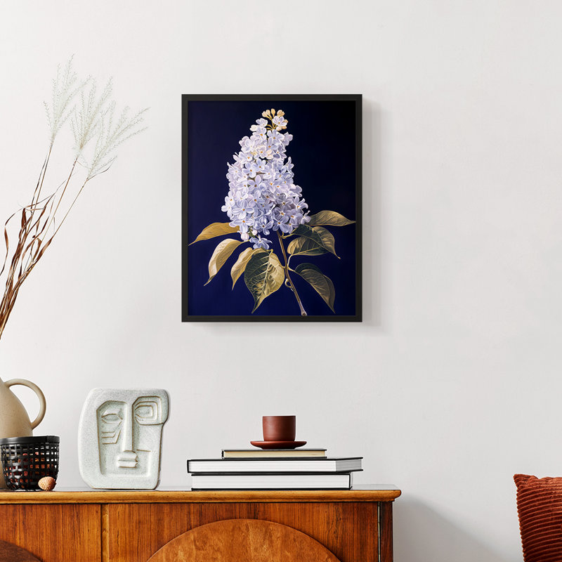 Série FLORAL CLxxix - reproduction encadrée de qualité supérieure - prête à être accrochée - aucun clou requis