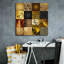 «Tiles Decor Gold» par GraphINC Studio, reproduction sur toile tendue-88100716
