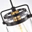 Luminaire suspendu cylindrique simple à 1 lumière Douthett
