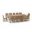 Sahara 8 - Person Teak Wood Patio Dining Set with