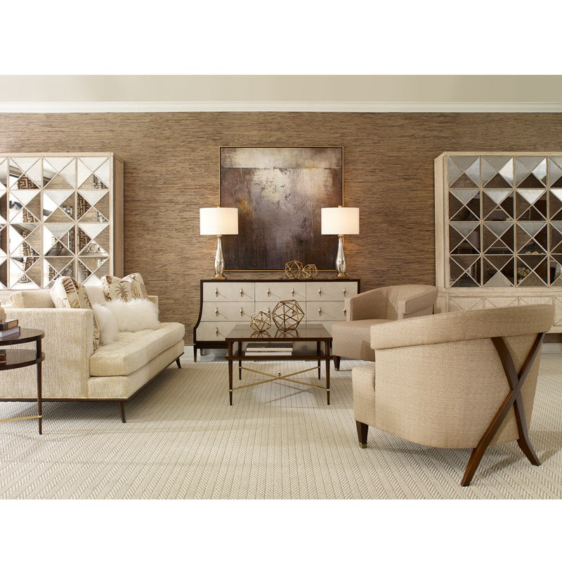 Madame 30.5" Wide Armchair, Elise Flax, Amber