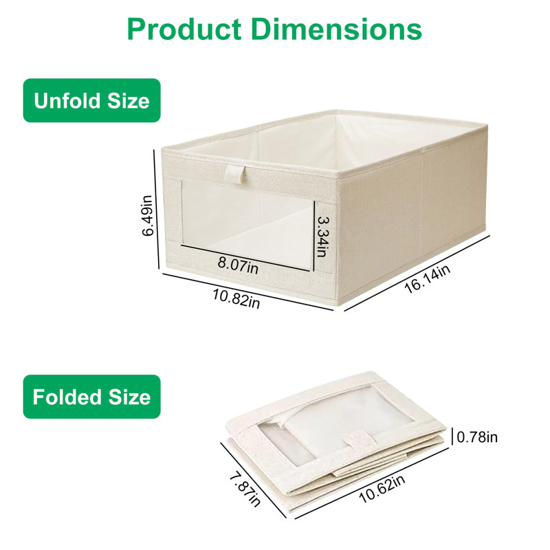 Closet Storage Bin with Window