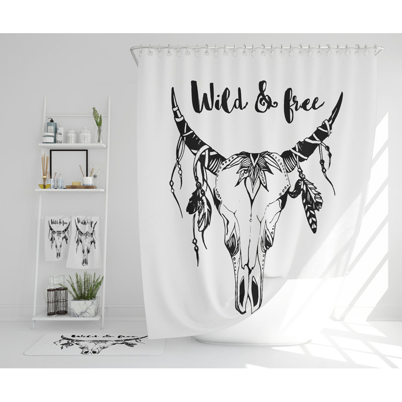 Nasrul Polyester Shower Curtain Set