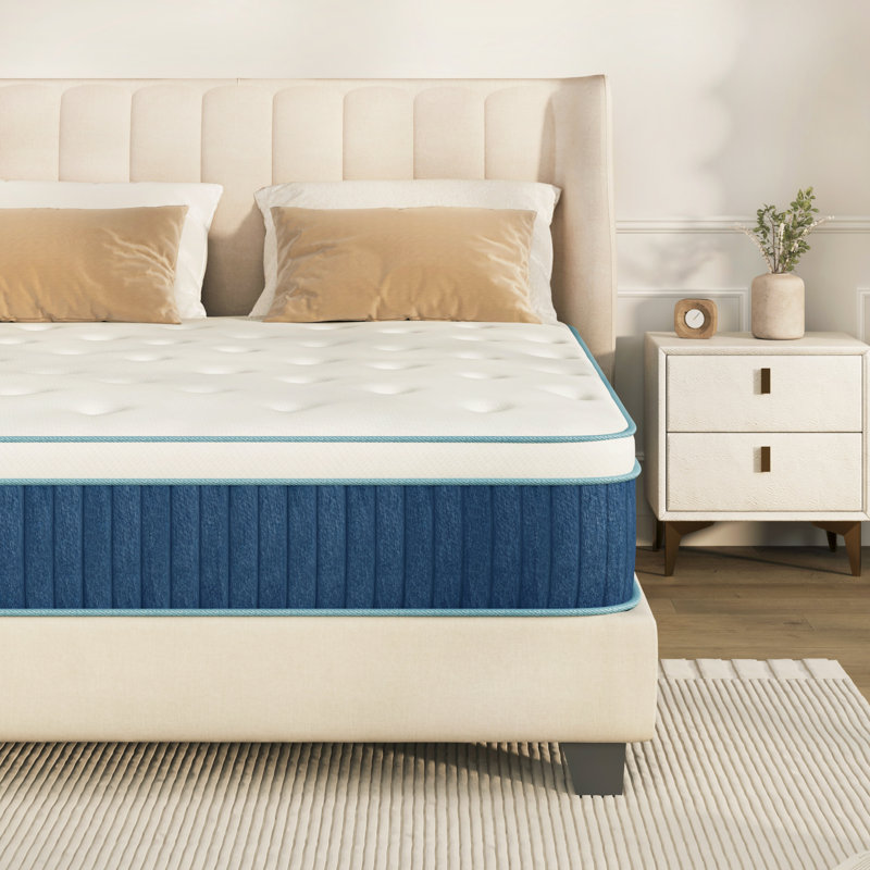 EGOHOME 10" Medium Hybrid Mattress in a Box -Motion Isolation, Twin XL, 10"