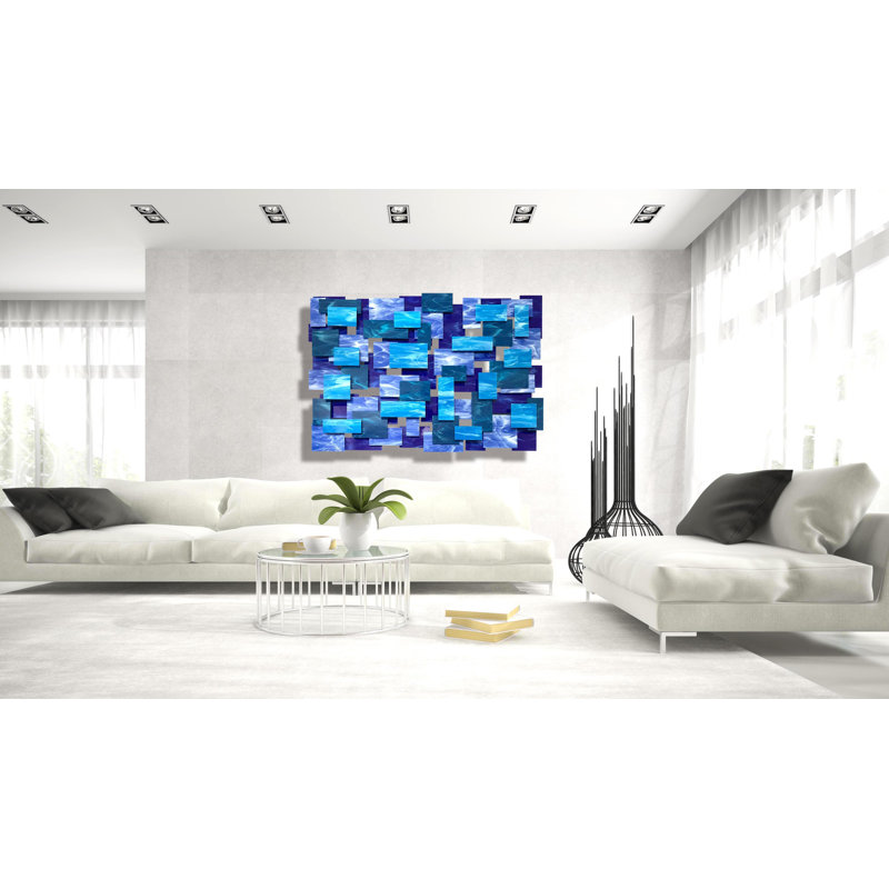 Cascade Handmade Wall Decor, 54" H x 80" W x 3.75" D