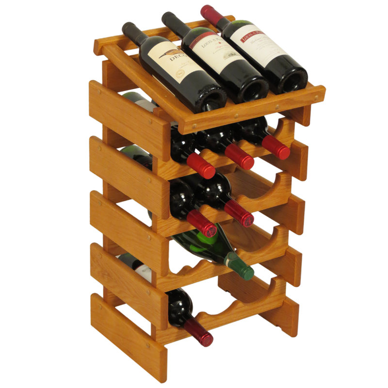 Support à vin Geis, Noir, H 25,62 po x l 14 po x P 12,87 po