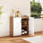 Coffee Bar Cabinet 2-Door Kitchen Storage Cabinet w/ 5-Position Adjustable Shelf
