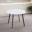 Table de salle à manger Minimalist Mid Century Modern White Top
