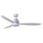 56" Smart WiFi Indoor/Outdoor DC Ceiling Fan with LED Light and Remote, Damp Rated, White Ceiling Fan-67499103