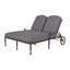 Grand Terrace Double Chaise Lounge Frame with Sunbrella Cushions-69932392-69932391